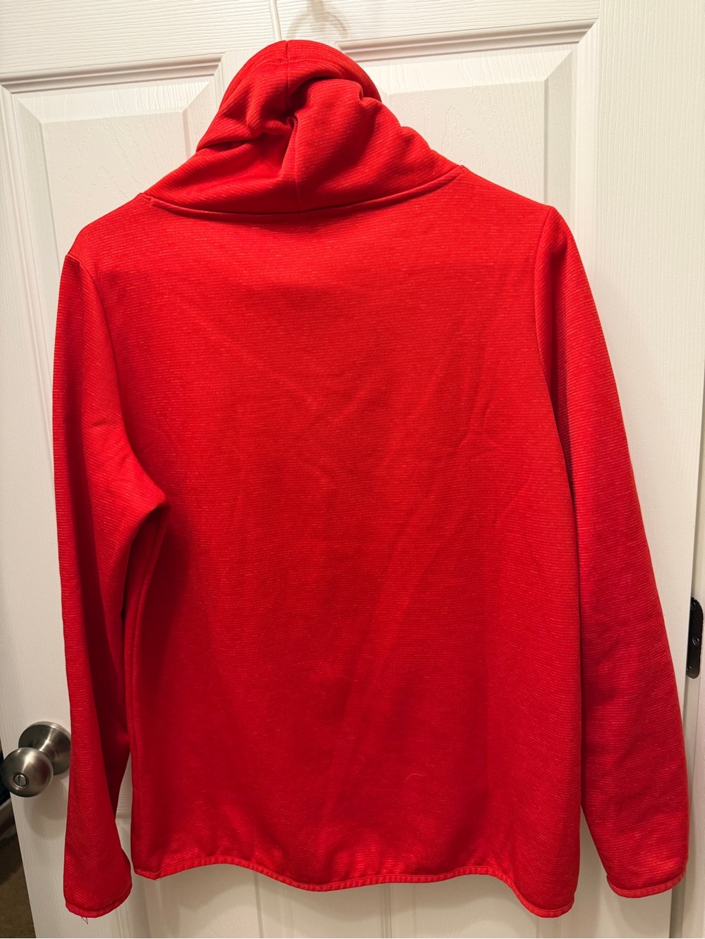 Women’s Under Armour Red Cowl-Neck Pullover - Picture 6 of 6